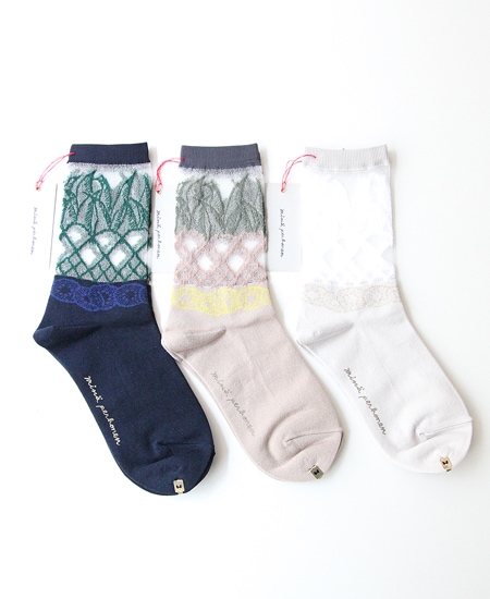 ミナペルホネン mina perhonen ananas アナナス ソックス