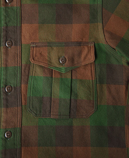 FREEWHEELERS �ե꡼�ۥ����顼�� " BALDYGUS " MECHANIC SHIRT (BOTTLE GREEN �� KHAKI BROWN �� DARK OLIVE DRAB)
