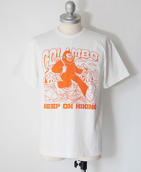 COLIMBO ������ NORWALK TEE SHIRT S/S " BIGFOOT HIKING " (IVORY WHITE)