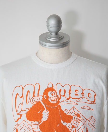 COLIMBO ������ NORWALK TEE SHIRT S/S " BIGFOOT HIKING " (IVORY WHITE)