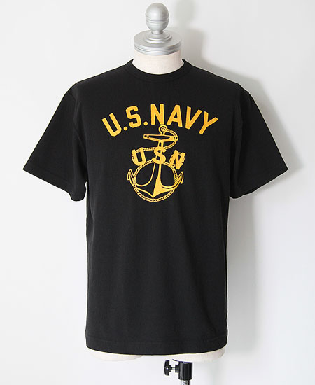 COLIMBO ������ NORWALK TEE SHIRT S/S " NAVAL ANCHOR " (BLACK)