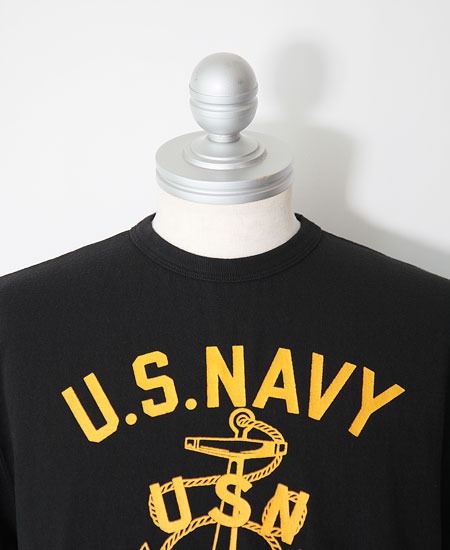 COLIMBO ������ NORWALK TEE SHIRT S/S " NAVAL ANCHOR " (BLACK)