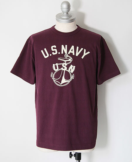 COLIMBO ������ NORWALK TEE SHIRT S/S " NAVAL ANCHOR " (MAHOGANY)