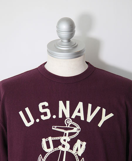 COLIMBO ������ NORWALK TEE SHIRT S/S " NAVAL ANCHOR " (MAHOGANY)