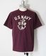 COLIMBO ������ NORWALK TEE SHIRT S/S " NAVAL ANCHOR " (MAHOGANY)