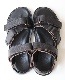 WHEELROBE ������������� WANDERING SANDALS (EMBOSS BLACK)