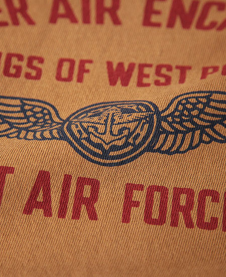 COLIMBO ������ NORWALK TEE SHIRT S/S " AIR FORCE WING EMBLEM " (DESERT OCHRE)