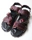 WHEELROBE ������������� WANDERING SANDALS (EMBOSS BURGUNDY)