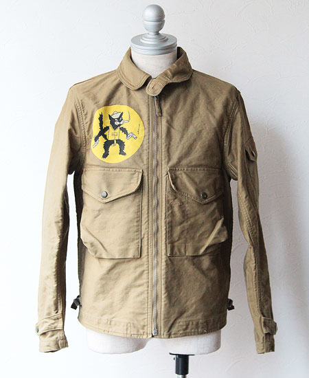 FREEWHEELERS ե꡼ۥ顼 S-8 AVIATOR'S JACKET "VPB-71 BLACK CATS" (KHAKI BEIGE )