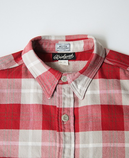 FREEWHEELERS �ե꡼�ۥ����顼�� " NOMAD " WORK SHIRT (ORANGE RED �� GRAY BEIGE �� CREAM �� GREEN)