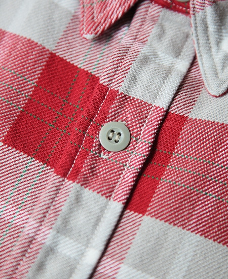 FREEWHEELERS �ե꡼�ۥ����顼�� " NOMAD " WORK SHIRT (ORANGE RED �� GRAY BEIGE �� CREAM �� GREEN)