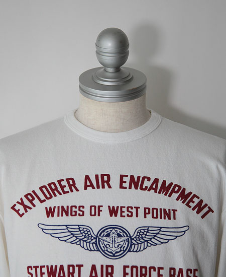 COLIMBO ������ NORWALK TEE SHIRT S/S " AIR FORCE WING EMBLEM " (IVORY WHITE)