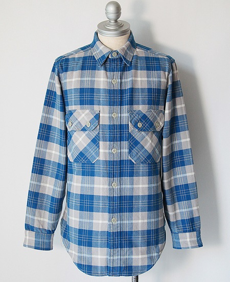 FREEWHEELERS ե꡼ۥ顼 " NOMAD " WORK SHIRT (VENETIAN BLUE  GRAY  OFF-WHITE  EGG YELLOW)