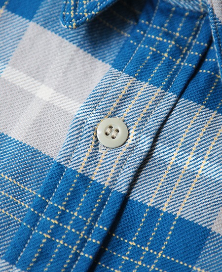 FREEWHEELERS ե꡼ۥ顼 " NOMAD " WORK SHIRT (VENETIAN BLUE  GRAY  OFF-WHITE  EGG YELLOW)