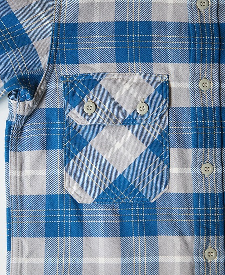 FREEWHEELERS ե꡼ۥ顼 " NOMAD " WORK SHIRT (VENETIAN BLUE  GRAY  OFF-WHITE  EGG YELLOW)