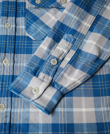 FREEWHEELERS ե꡼ۥ顼 " NOMAD " WORK SHIRT (VENETIAN BLUE  GRAY  OFF-WHITE  EGG YELLOW)