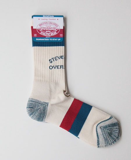 STEVENSON OVERALL CO. ���ƥ����֥󥽥� �����С������� ATHLETIC SOCKS (WHITE)