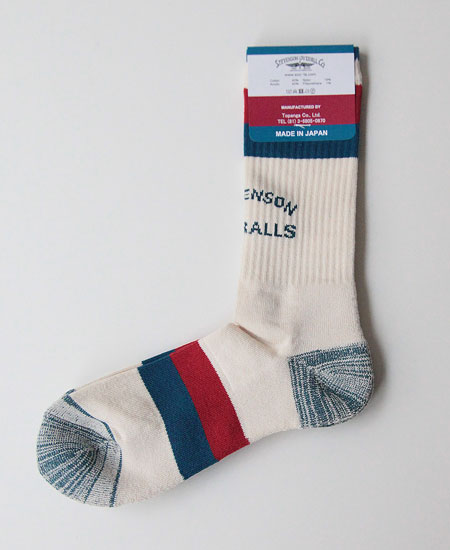 STEVENSON OVERALL CO. ���ƥ����֥󥽥� �����С������� ATHLETIC SOCKS (WHITE)