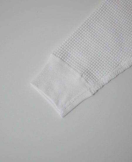 SECRET WORDS å  LONG SLEEVE WAFFLE THERMAL (WHITE)