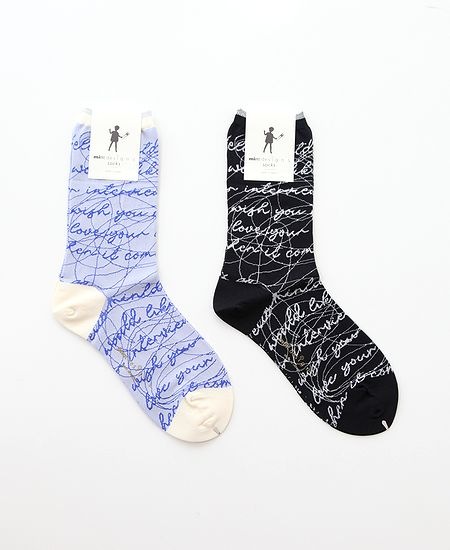 mintdesigns ミントデザインズ Ink Letter Socks