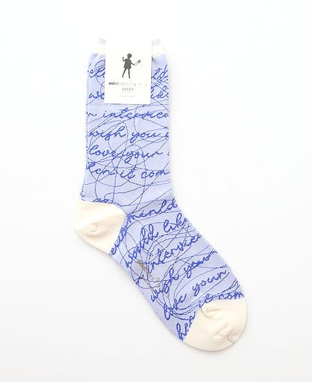 mintdesigns ミントデザインズ Ink Letter Socks