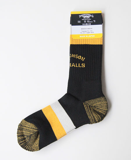STEVENSON OVERALL CO. ���ƥ����֥󥽥� �����С������� ATHLETIC SOCKS (BLACK)