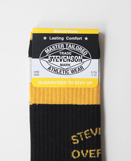 STEVENSON OVERALL CO. ���ƥ����֥󥽥� �����С������� ATHLETIC SOCKS (BLACK)