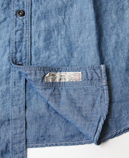 FREEWHEELERS フリーホイーラーズ SHORT SLEEVE WORK SHIRTS (INDIGO