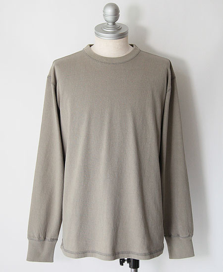 COLIMBO   ROUGHLOCK LONG SLEEVE T-SHIRT (MOSS GRAY)