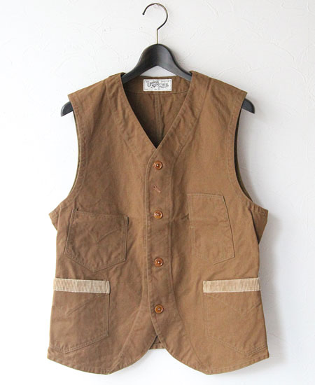 FREEWHEELERS フリーホイーラーズ CONDUCTOR VEST (RED BEIGE)