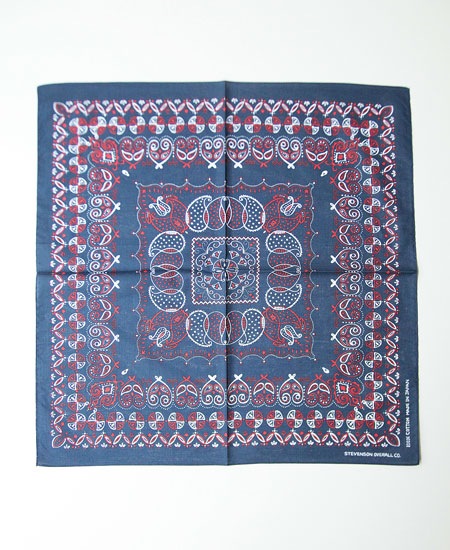 STEVENSON OVERALL CO.���ƥ����֥󥽥� �����С������� BANDANA (NAVY��RED)