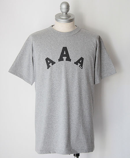 SECRET WORDS ��������å� ��� " AAA " S/S T-SHIRT (MOCK GRAY)