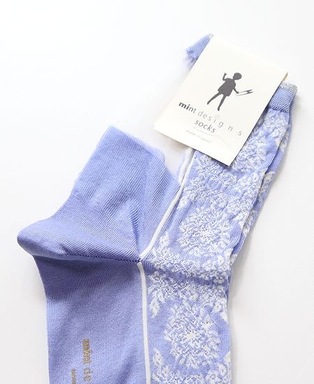 mintdesigns���ߥ�ȥǥ����� STAMP FLOWER SOCKS