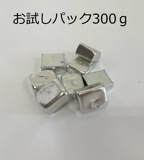 ピューター（Sn91Sb7Cu2/錫91アンチモン7銅2）チップ　お試しパック300ｇ