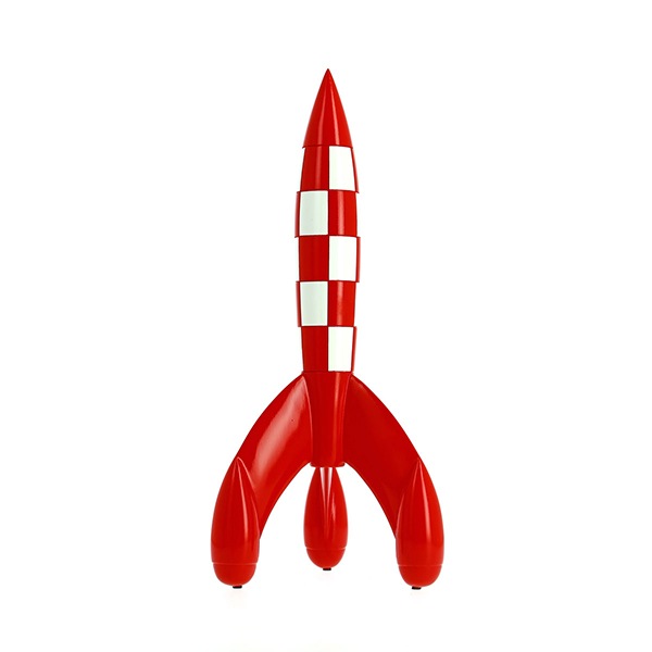 タンタンの冒険 レジン ロケット 証明書(シリアルカード)付 高さ約30cm レジン / ロケット 30cm | コレクターズ アイテム,ロケット