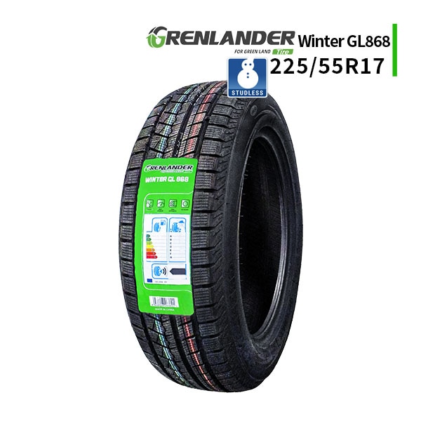 【在庫特価】◆225/55R17 101V 2025年製 スタッドレスタイヤ GRENLANDER Winter GL868 グリンランダー