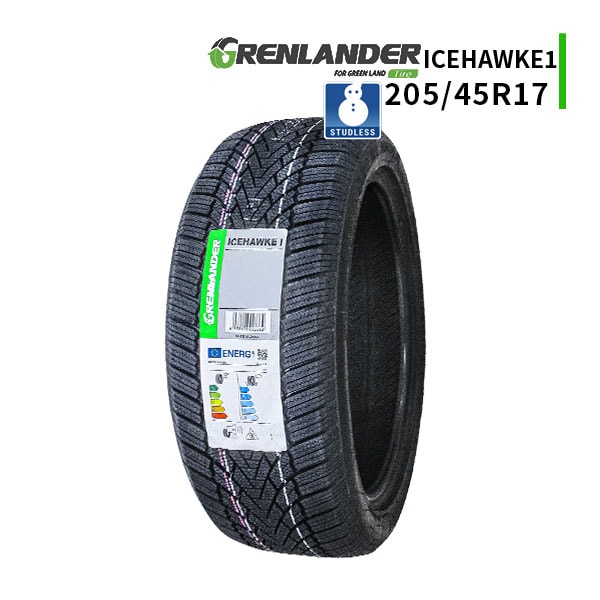 【在庫特価】◆205/45R17 88V 2025年製 スタッドレスタイヤ GRENLANDER ICEHAWKE 1 グリンランダー