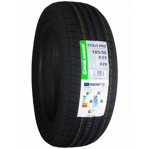 GREN LANDER　COLO H02　185/55R15　2本　9.5分溝　2023年製造　極上品！ 激安 ◇185/55R15 82V 2026年製造 GRENLANDER COLO H02 グリンランダー