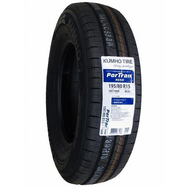 激安 ○2本セット 195/80R15 107/105R LT 2025年製造 KUMHO PorTran
