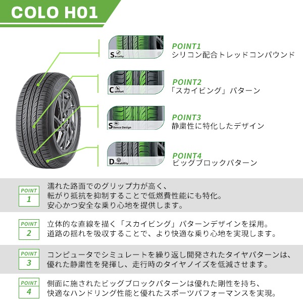激安 ◇175/55R15 77V 2025年製造 GRENLANDER COLO H01 グリンランダー