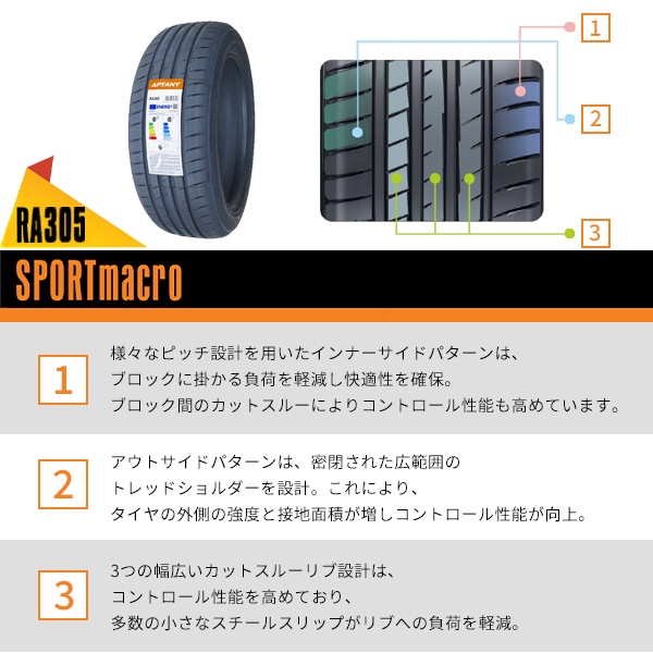 激安 ◇225/50R18 95W 2026年製造 APTANY RA305 アプタニー - 18インチ