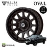 DELTA FORCE OVAL 17x8.0J 6/139.7 +20 hab 106.2եޥåȥ֥å ץ ϥå ǥ륿ե Х ߥۥñ 17