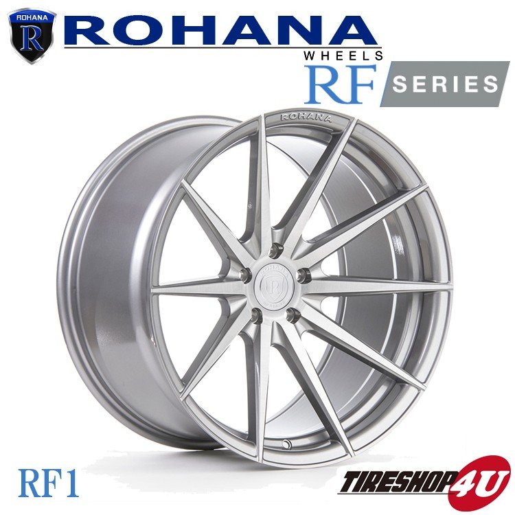 ROHANA RFX1 20×9 5/120 +35 ブラッシュドチタニウム ロハナ 軽量 フローフォーミング アルミホイール単品 メーカー取り寄せ