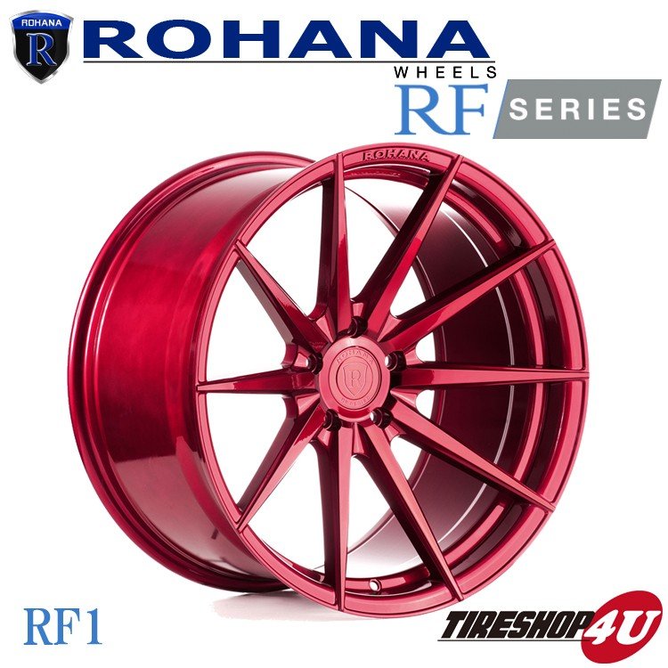 ROHANA RFX1 20x9.0J 5/112 +35 グロスレッド ロハナ 軽量 フローフォーミング アルミホイール単品 メーカー取り寄せ