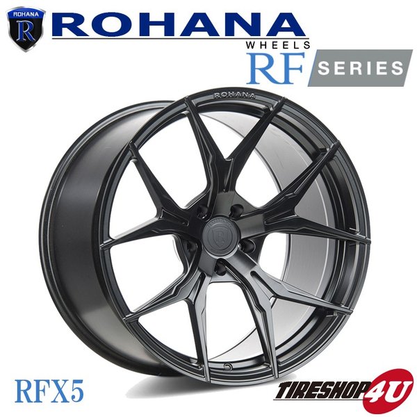 ROHANA RFX5 22×9 5/114.3 +35 マットブラック ロハナ 軽量 フロー 
