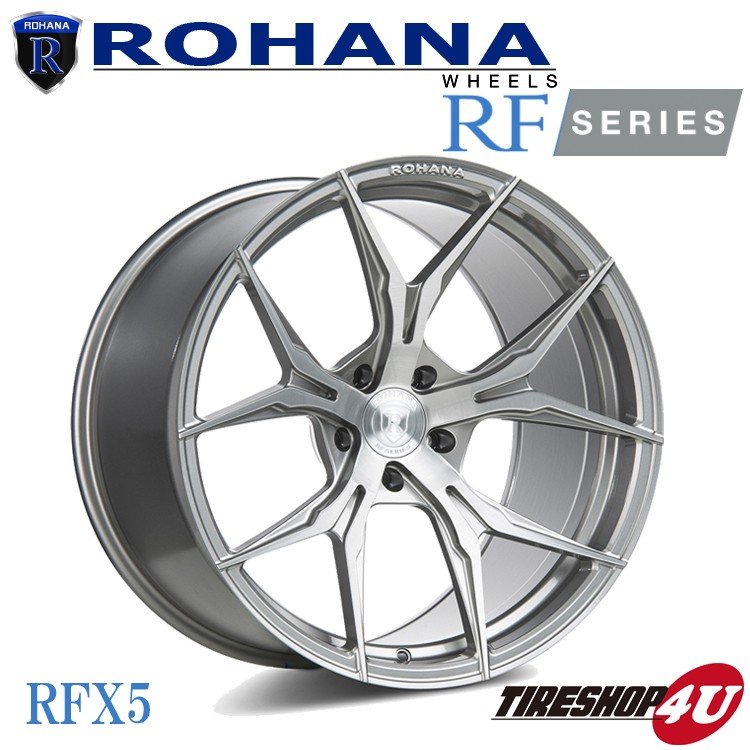 ROHANA RFX5 20×9 5/120 +20 ブラッシュドチタニウム ロハナ 軽量