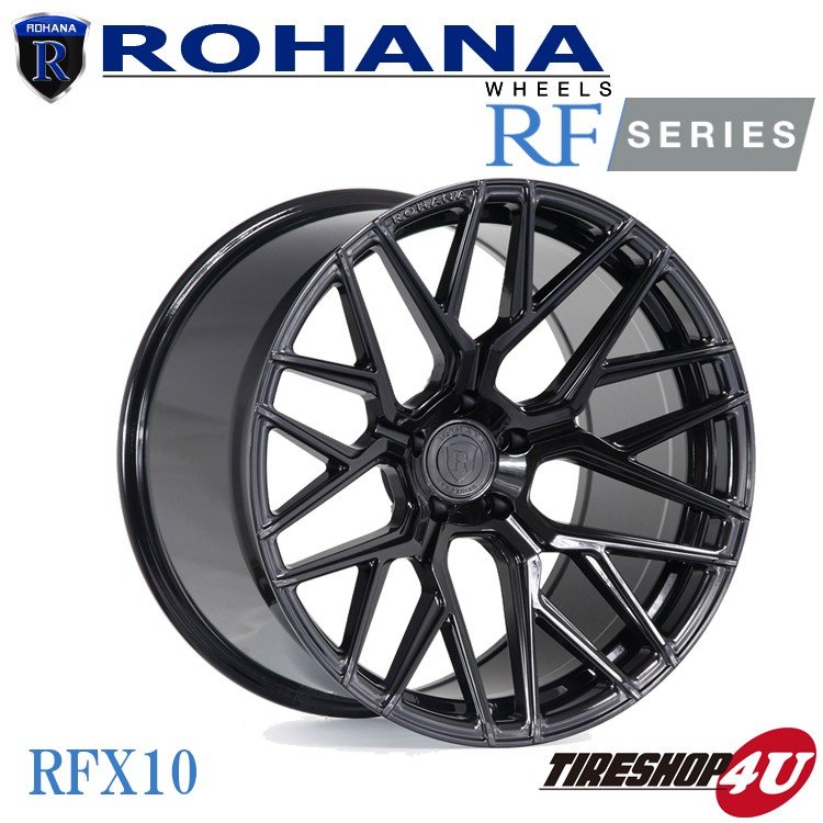 ROHANA RFX10 20×10 5/112 +45 グロスブラック ロハナ 軽量 フロー