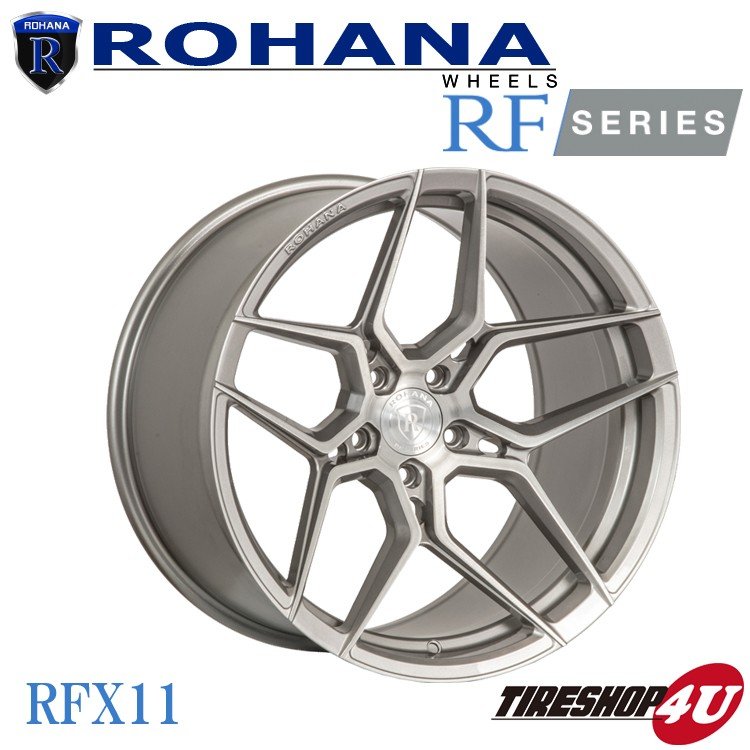 ROHANA RFX11 20×9 5/114.3 +35 ブラッシュドチタニウム ロハナ 軽量