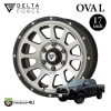 DELTA FORCE OVAL 17x8.0 6/139.7 +20 ޥåȥ֥å ݥå G015 LT265/70R17 OWL ȥ饤ۥ磻ȥ쥿  ߥۥ4ܥå