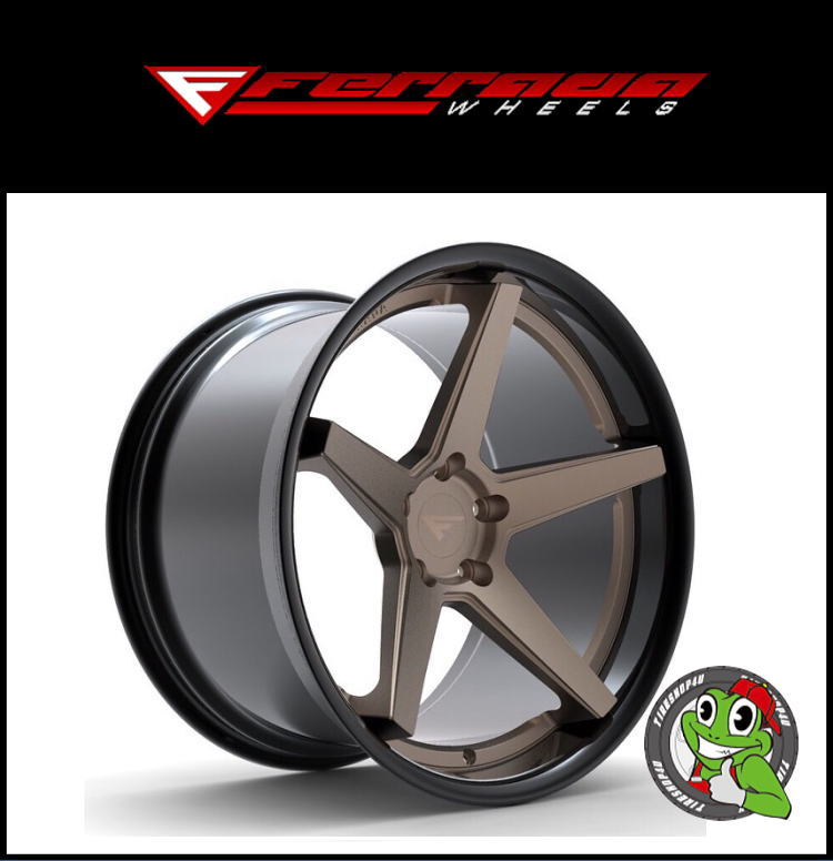 20インチ ブロンズ 5スポークホイール 4本セット FERRADA FR3 ジャガー XF 20x9.0 5/108 ET35&10.5 ET38 マットブロンズ